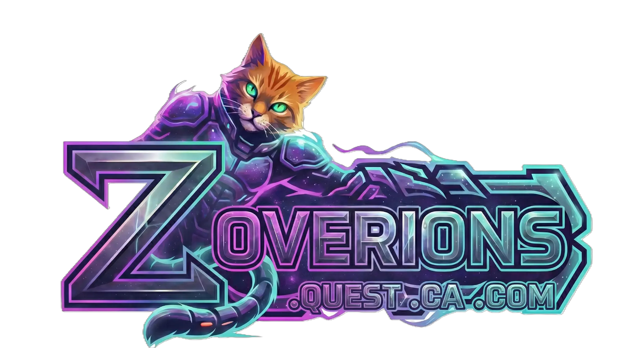 Zoverions - Cybernetic Cat with Full Branding
